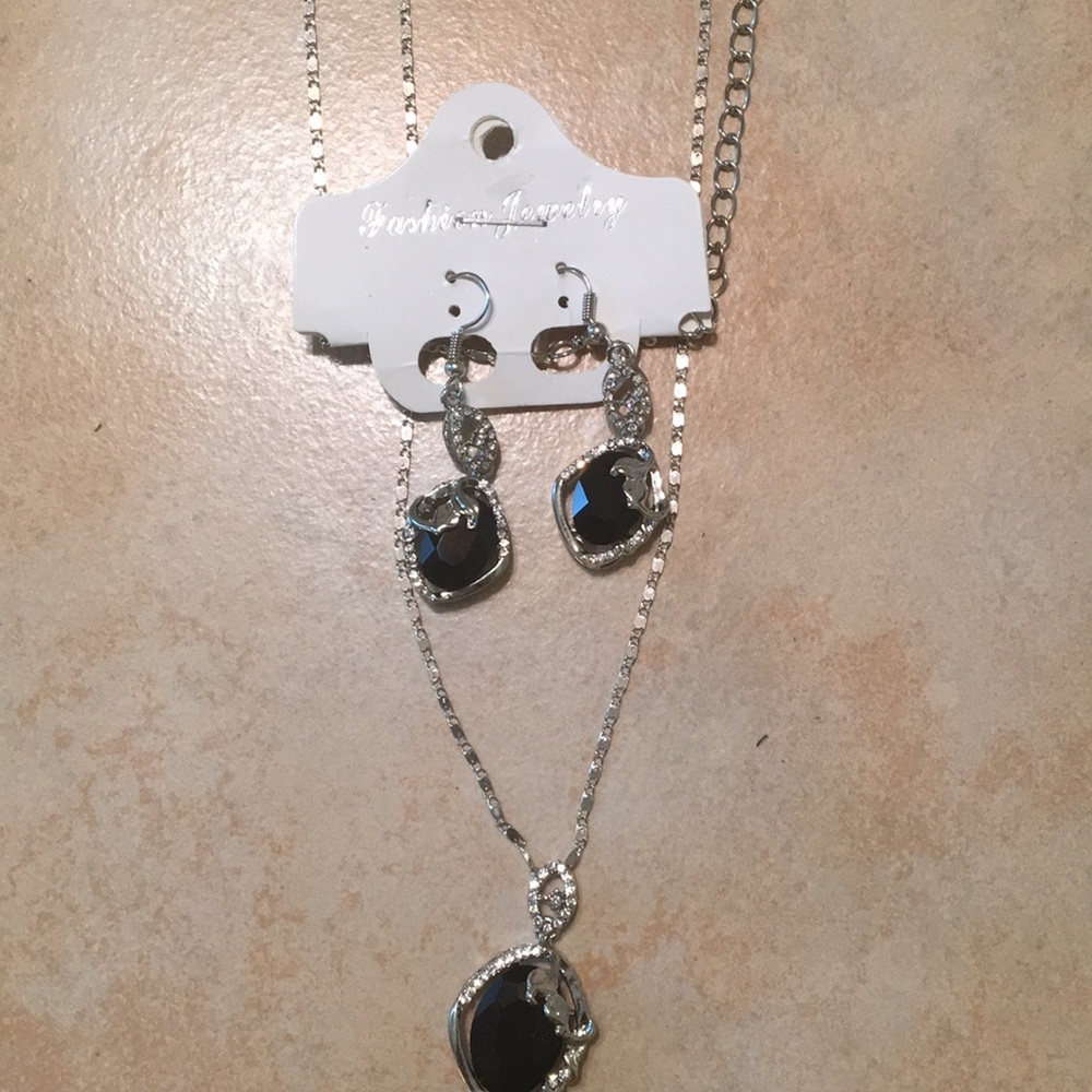 Necklace and earrings